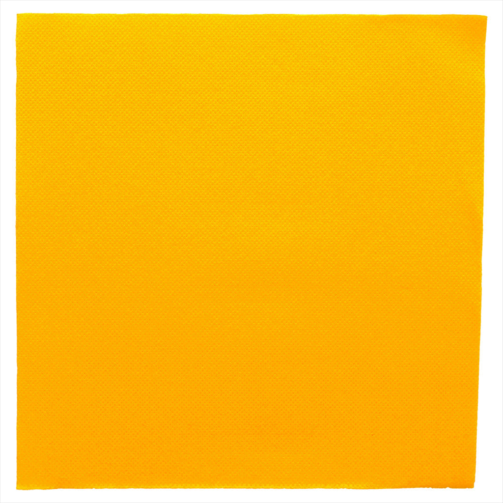 DESTOCKAGE ! Serviettes ecolabel 'double point' 18g/m² 39x39cm jaune soleil ouate - vendu par 1200 (PU 0,041€)