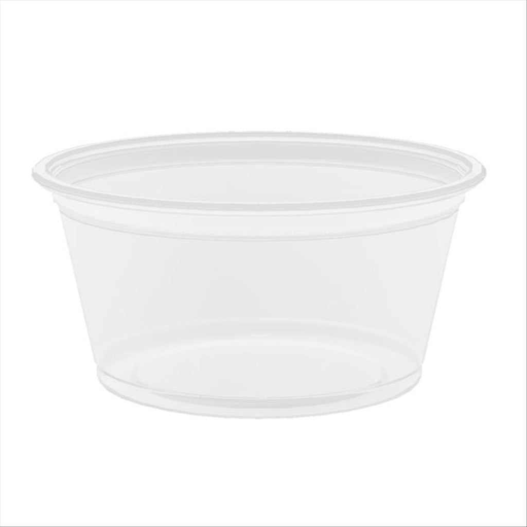 PETITS POTS MICRO-ONDABLES 60 ML Ø6,2x3,2 CM TRANSPARENT PP - vendu par 2500 unités (Prix unitaire = 0,021 euros)