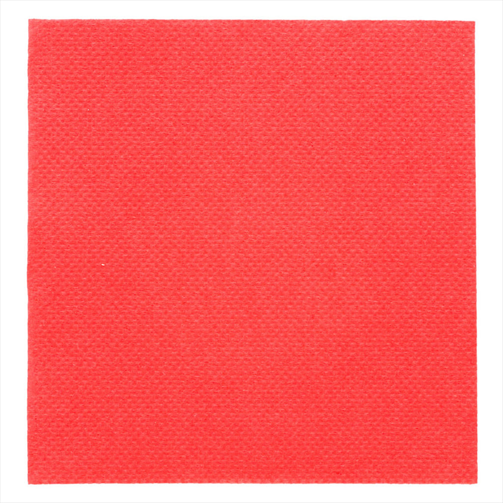 Serviettes ecolabel 'double point' 18g/m² 20x20cm rouge ouate - vendu par 2400 (PU 0,014€)