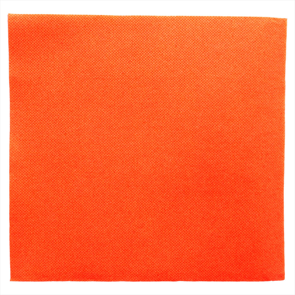 Serviettes ecolabel 'double point' 18g/m² 39x39cm orange ouate - vendu par 1200 (PU 0,041€)
