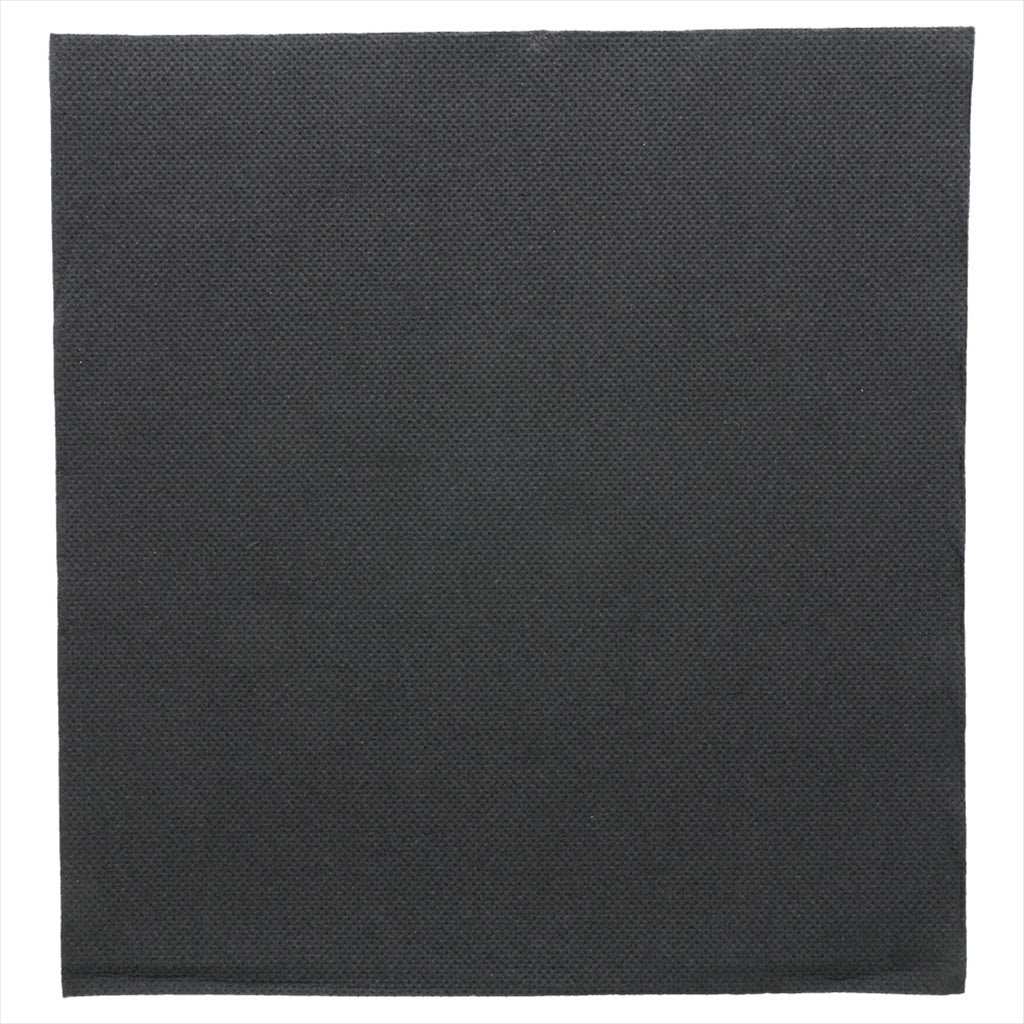 Serviettes ecolabel 'double point' 18g/m² 39x39cm noir ouate - vendu par 1200
