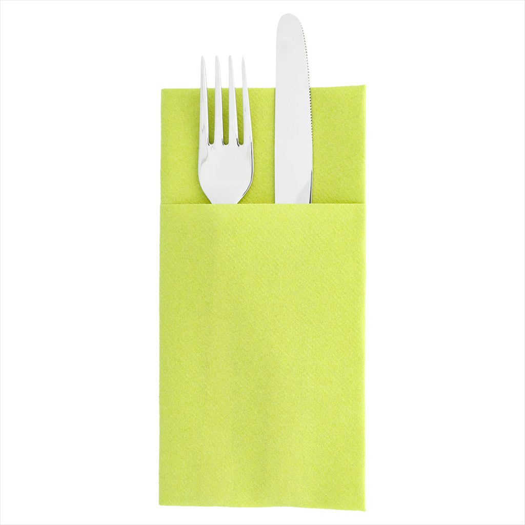 Serviettes kangourou 55g/m² 40x40cm kiwi airlaid style tissu - vendu par 700 (PU 0,162€)