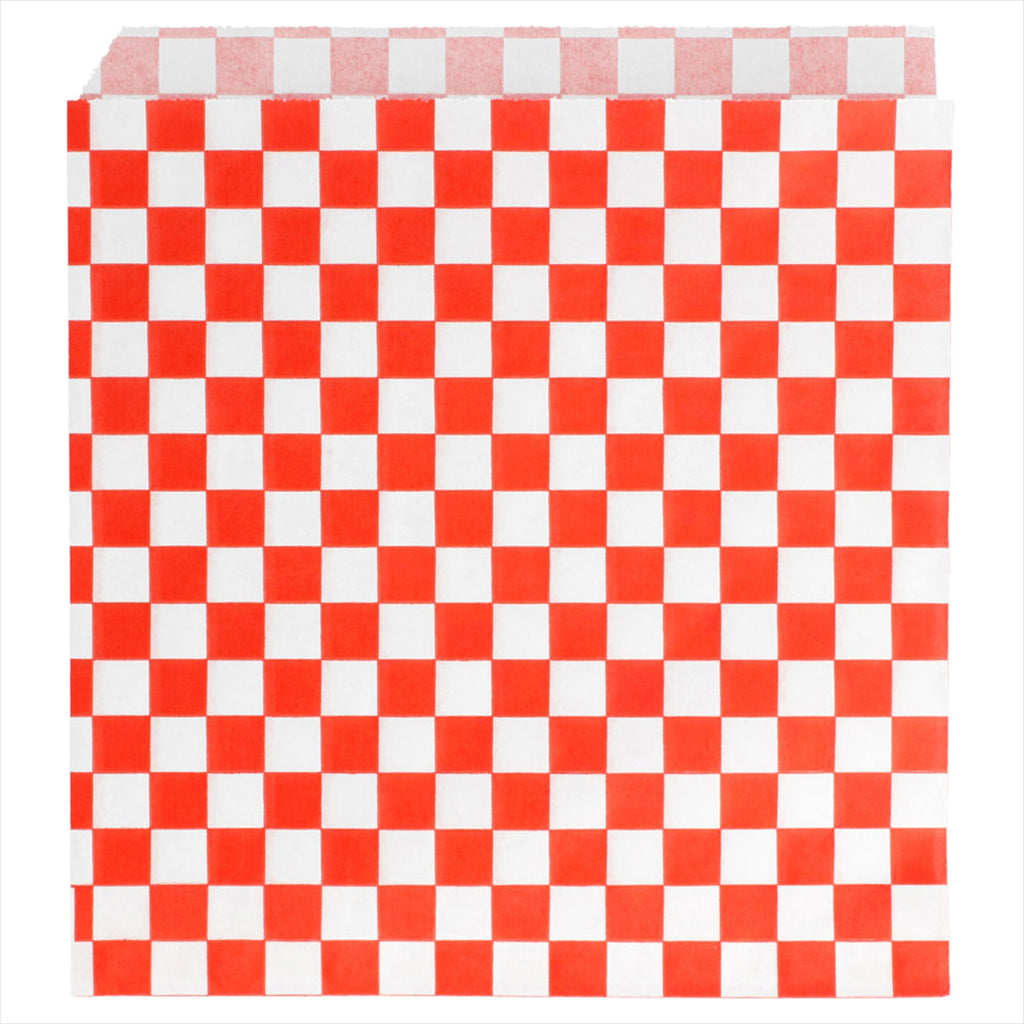 Sachet ouvert sur 2 côtés 'fitipaldi' 16x16,5cm rouge ingraissable - vendu par 500 (PU 0,018€)