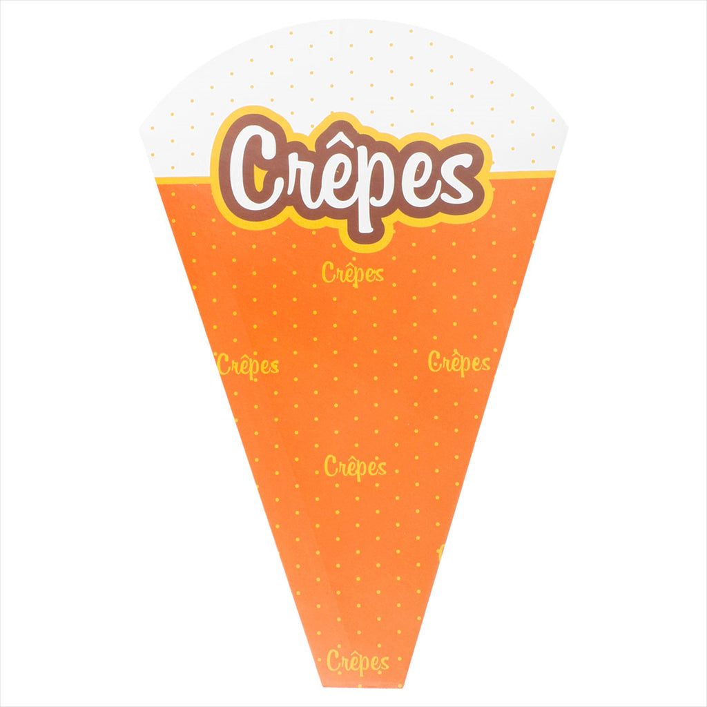 CONES CRÊPES 170 G/M2 12x2,5x19 CM BLANC CARTON - vendu par 2000 unités (Prix unitaire = 0,08 euros)