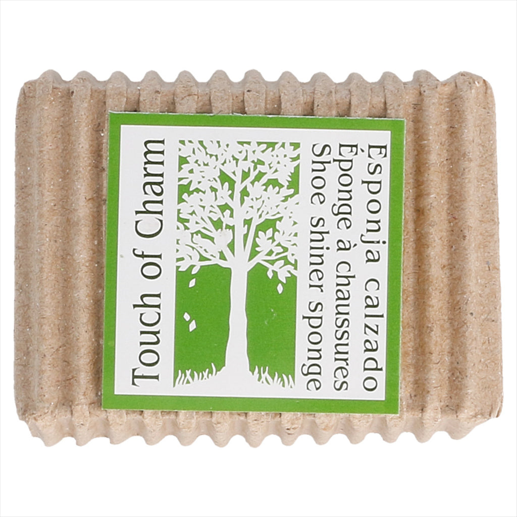 Éponges chaussures, étui recyclé 3,8x2,1x5cm noir - vendu par 100 (PU 0,34€)