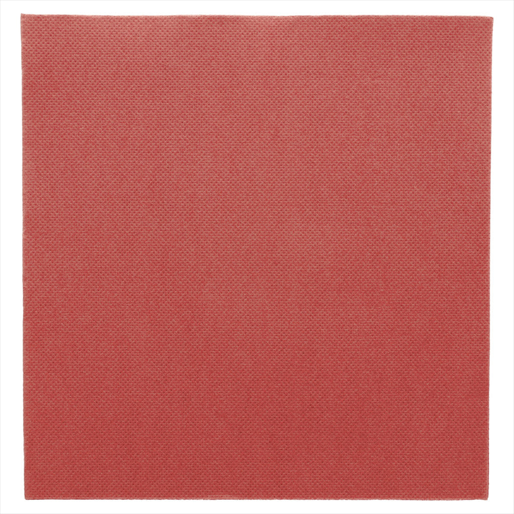Serviettes ecolabel 'double point' 18g/m² 39x39cm bordeaux ouate - vendu par 1200 (PU 0,041€)