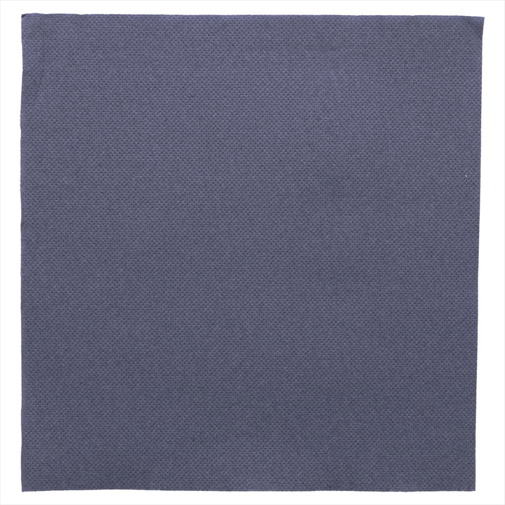 Serviettes ecolabel 'double point' 18g/m² 39x39cm bleu marine ouate - vendu par 1200 (PU 0,041€)