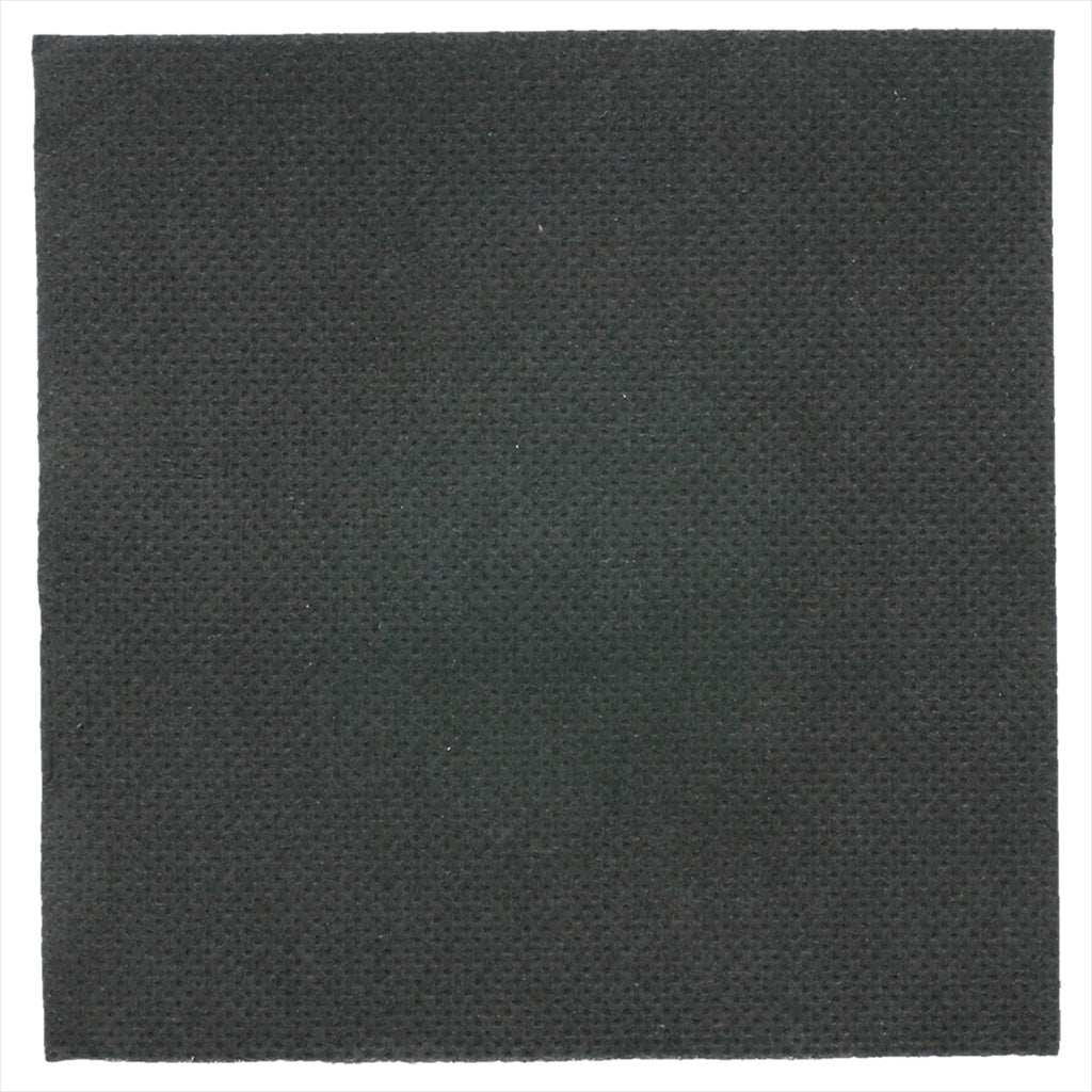 Serviettes ecolabel 'double point' 18g/m² 20x20cm noir ouate - vendu par 2400 (PU 0,01 €)