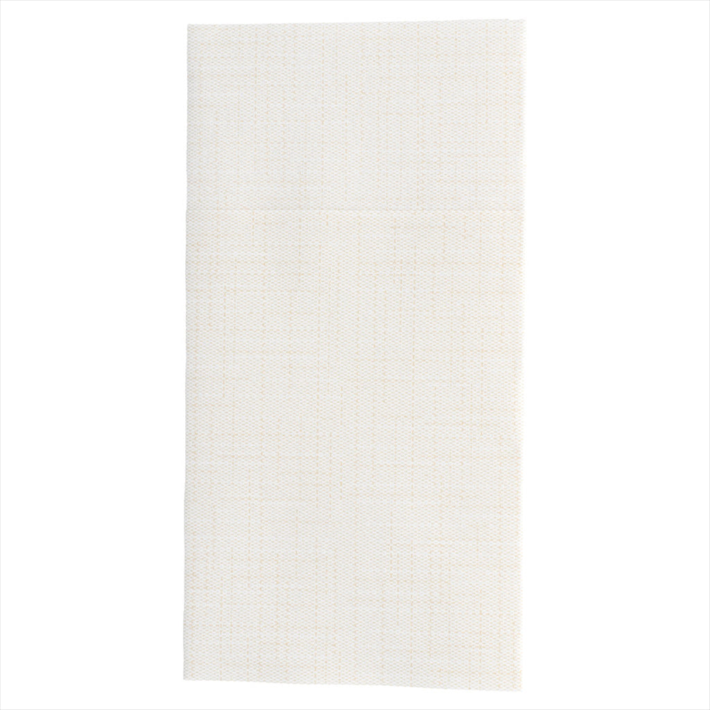 Serviettes kangourou 'dry cotton' 55g/m² 40x40cm ivoire airlaid style tissu - vendu par 700 (PU 0,125€)