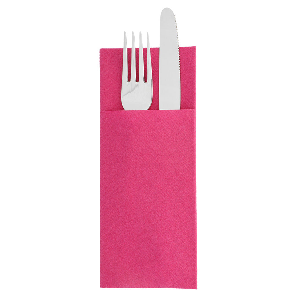 Serviettes kangourou 55g/m² 33x40cm fuchsia airlaid style tissu - vendu par 700 (PU 0,143€)