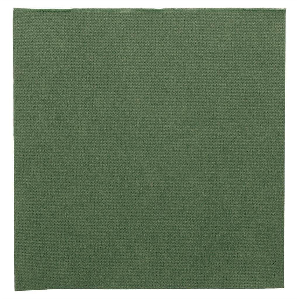 Serviettes ecolabel 'double point' 18g/m² 39x39cm vert jaguar ouate - vendu par 1200 (PU 0,041€)