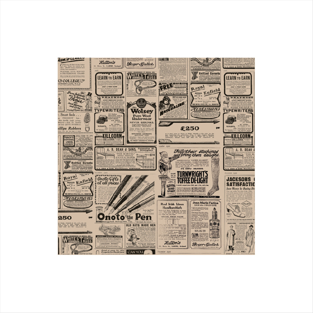 Emballages pour panier de présentation 'times' 31x31cm naturel ingraissable - vendu par 4000 (PU 0,025€)