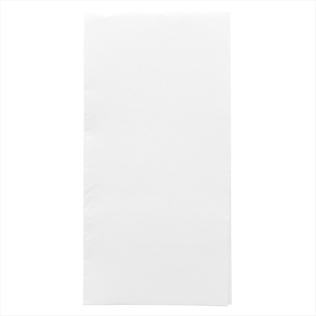 Serviettes ecolabel pliage 1/8 'double point' 18g/m² 40x40cm blanc ouate - vendu par 1200 (PU 0,0295€)