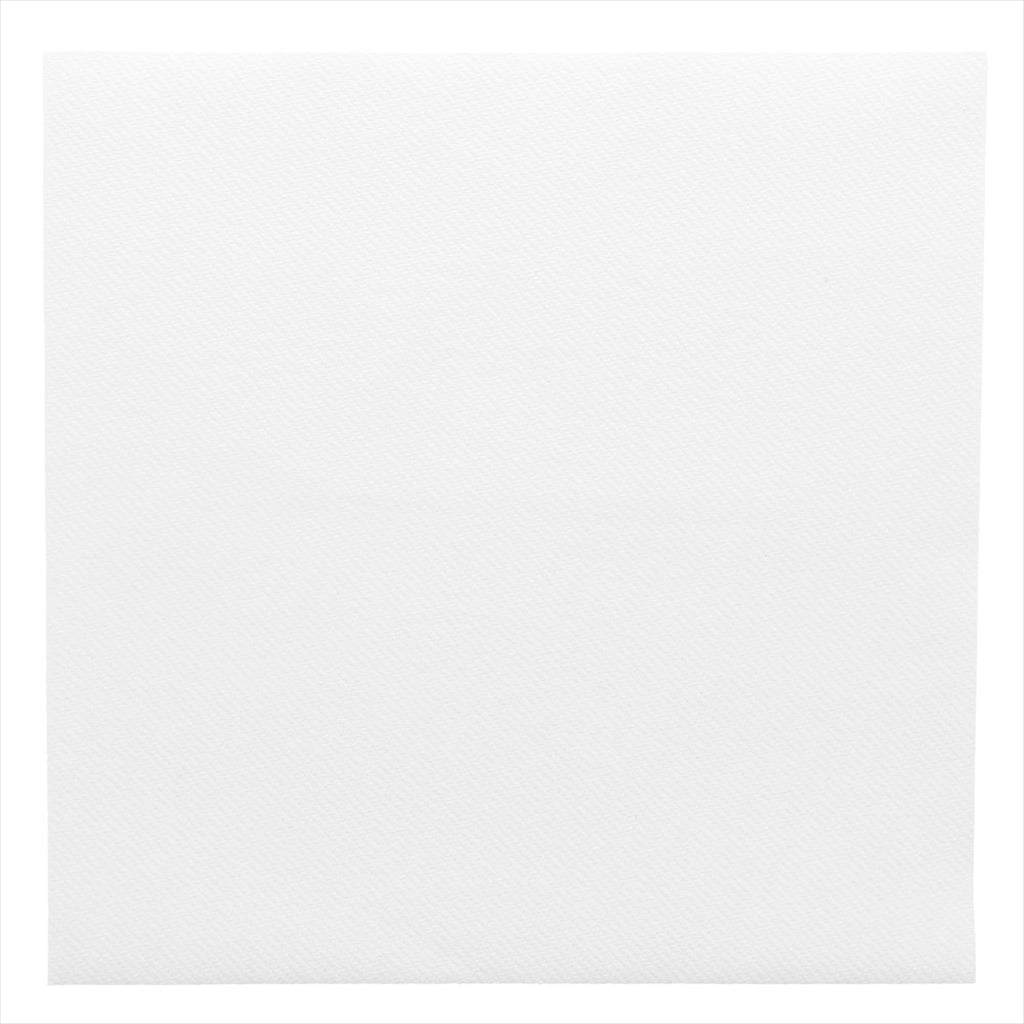 Serviettes 55g/m² 40x40cm blanc airlaid style tissu - vendu par 700 (PU 0,096€)