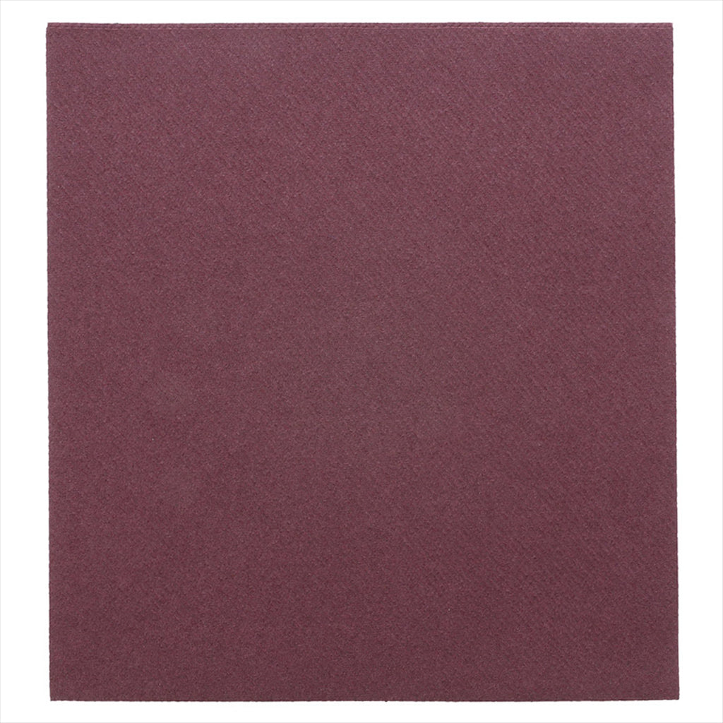 Serviettes 55g/m² 40x40cm prune airlaid style tissu - vendu par 700 (PU 0,154€)