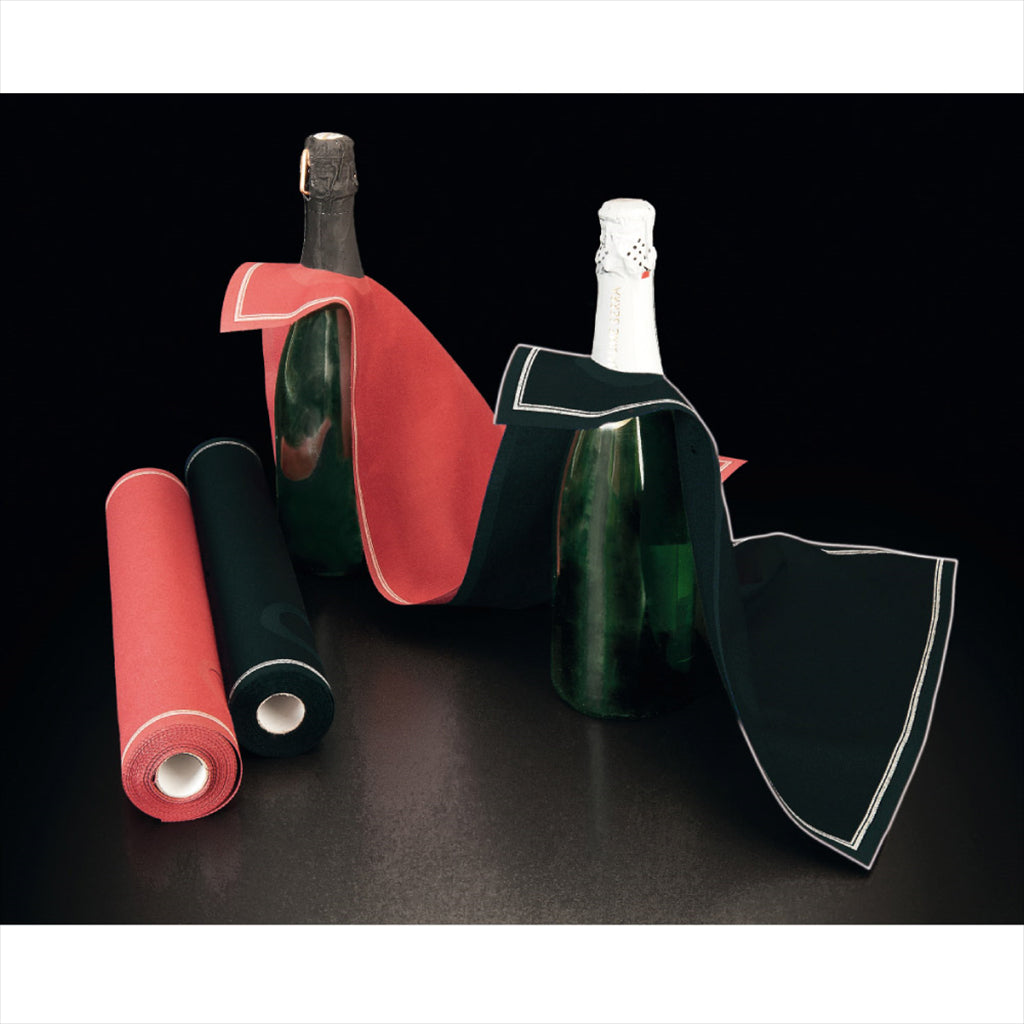 Liteau de service 40x40 cm coton noir - vendu par 12 / 182.46