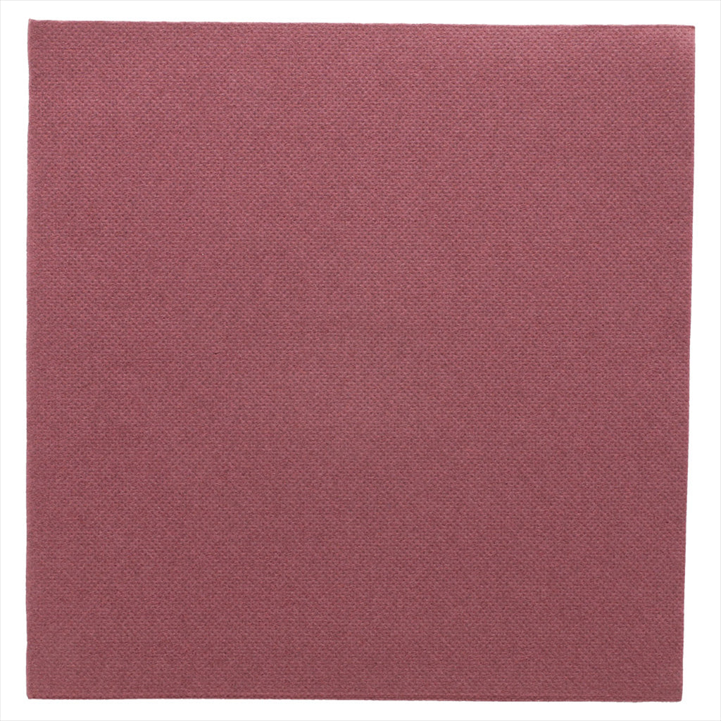 Serviettes ecolabel 'double point' 18g/m² 39x39cm prune ouate - vendu par 1200 (PU 0,041€)