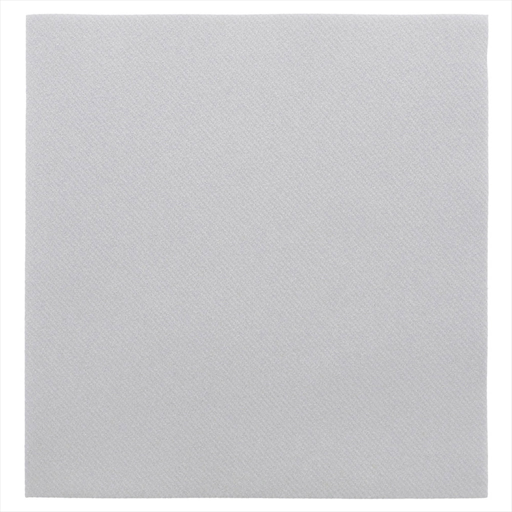 DESTOCKAGE ! Serviettes 55g/m² 40x40cm gris airlaid style tissu - vendu par 700 (PU 0,147€)