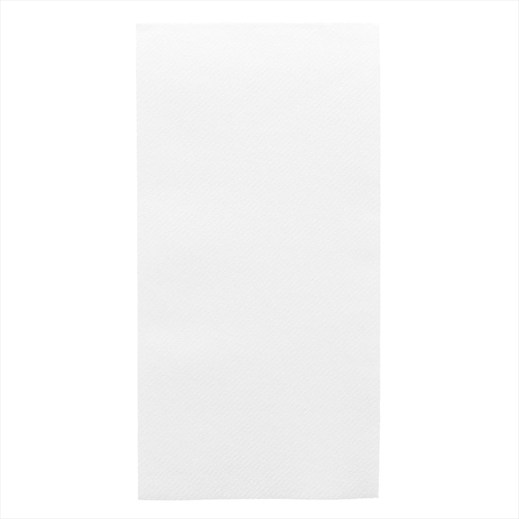 Serviettes pliage 1/8 45g/m² 40x40cm blanc airlaid style tissu - vendu par 750 (PU 0,084€)