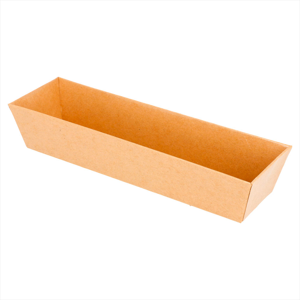 Barquettes 18x5,5x3,5cm naturel kraft - vendu par 1000