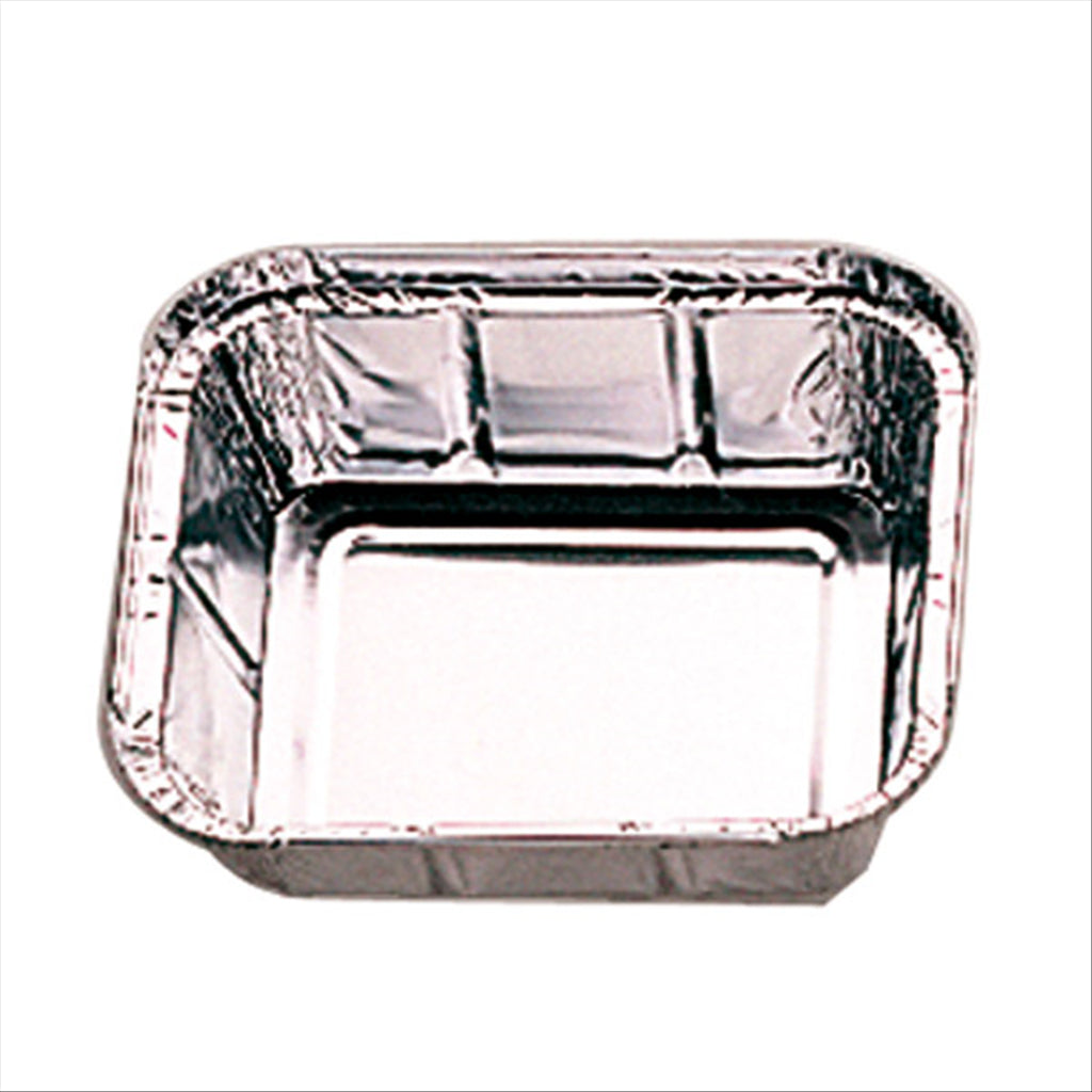 RÉCIPIENTS RECTANGULAIRES 450 ML 14,4x11,9x4 CM ALUMINIUM - vendu par 100 unités (Prix unitaire = 0,1 euros)