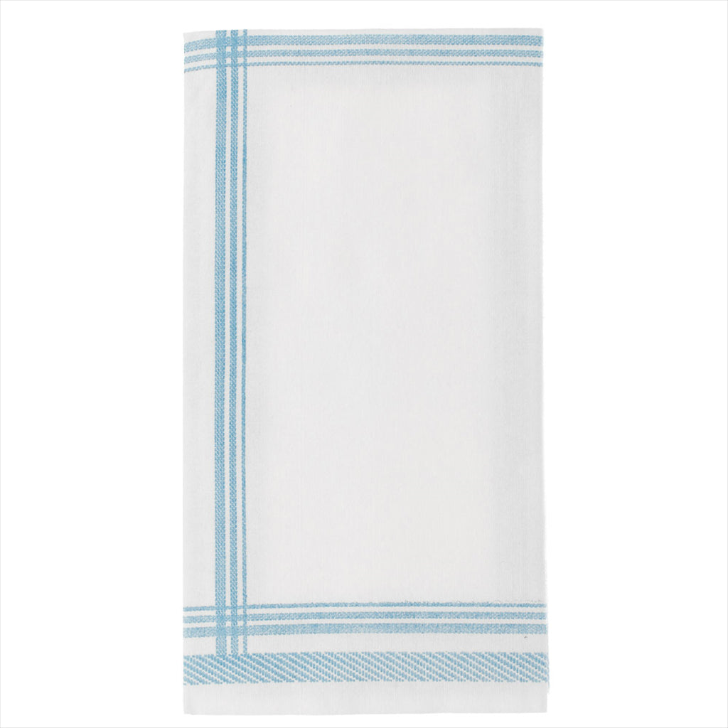 Serviettes pliage 1/8 'like linen - cottage' 70g/m² 45x45cm bleu like linen - vendu par 600 (PU 0,235€)