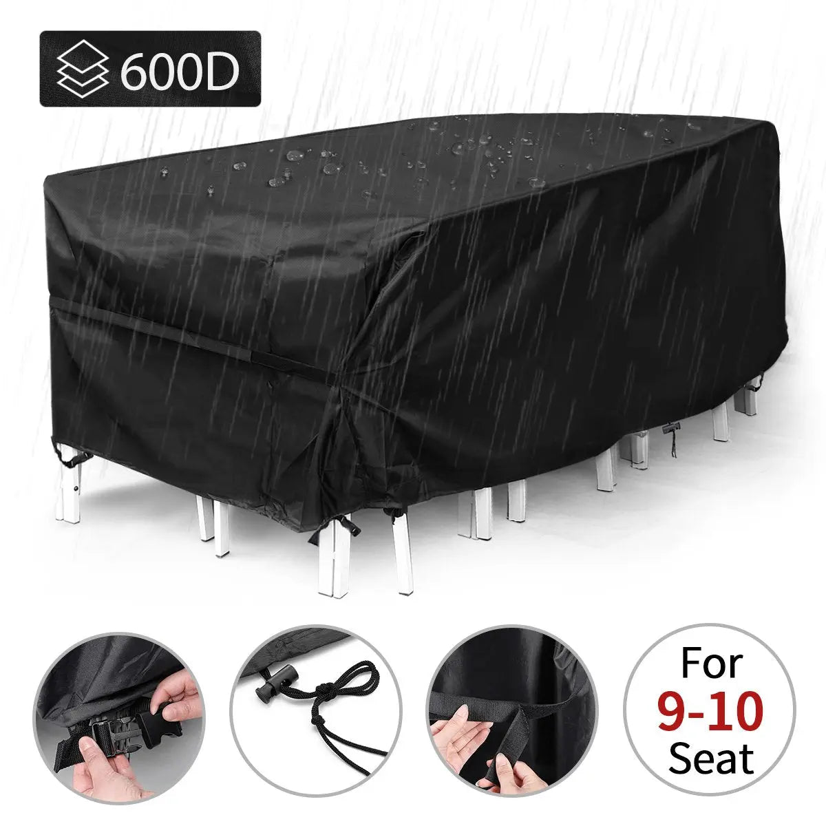 JARDYFA - Housse de jardin en tissu Oxford anti-poussière, pluie et rayon UV