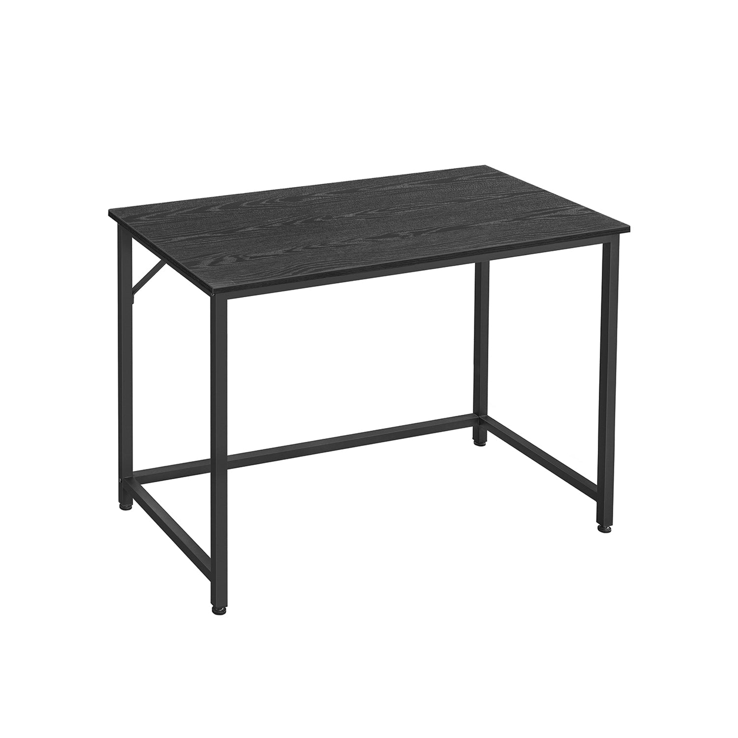 VASAGLE - Bureau, Petit Bureau, Bureau PC, Table, Bureau de Travail, 50 x 100 x 76 cm, Style Industriel, Cadre en Métal, Montage Facile, Noir