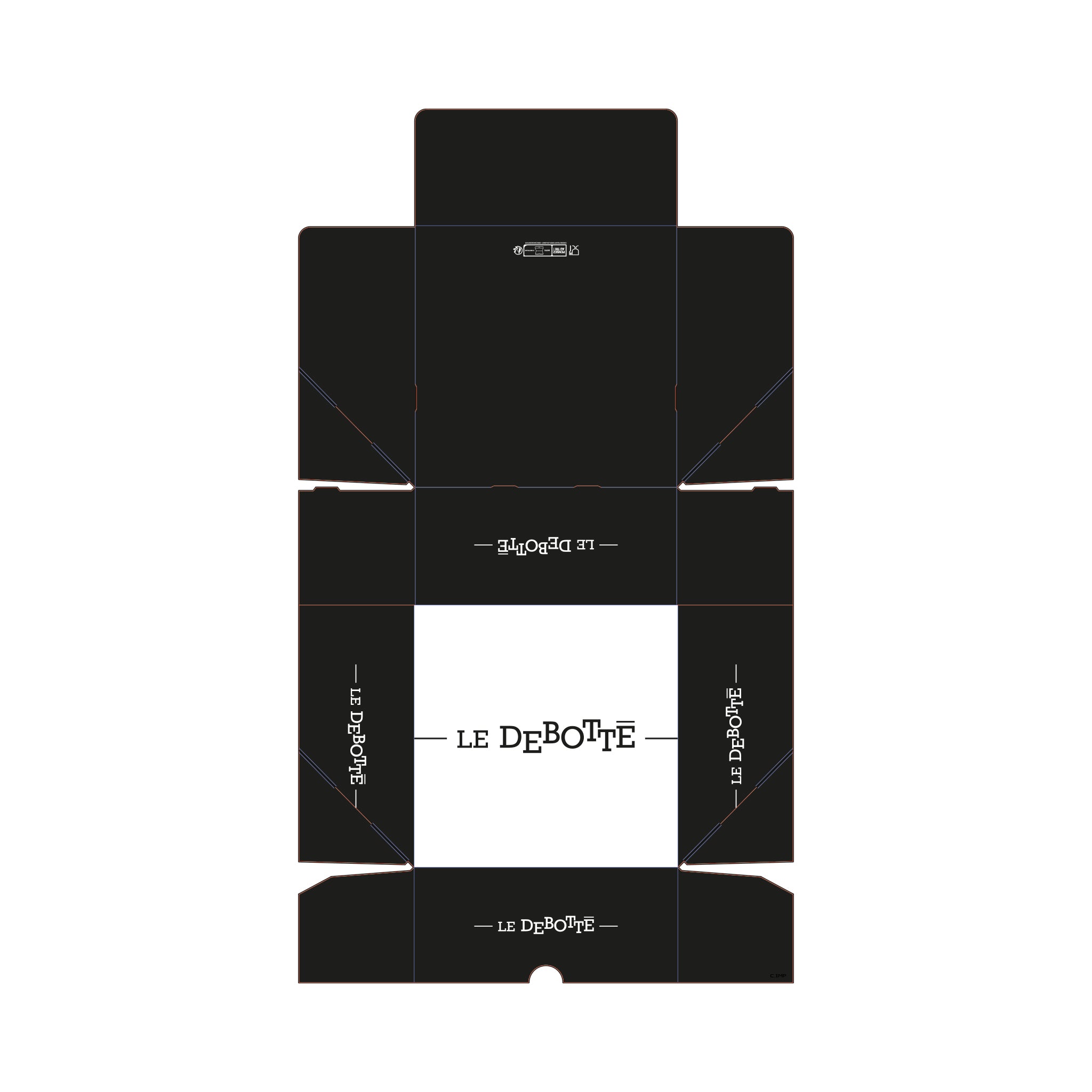 BOITES PATISSIERES 18X8 PERSO LE DEBOTTE