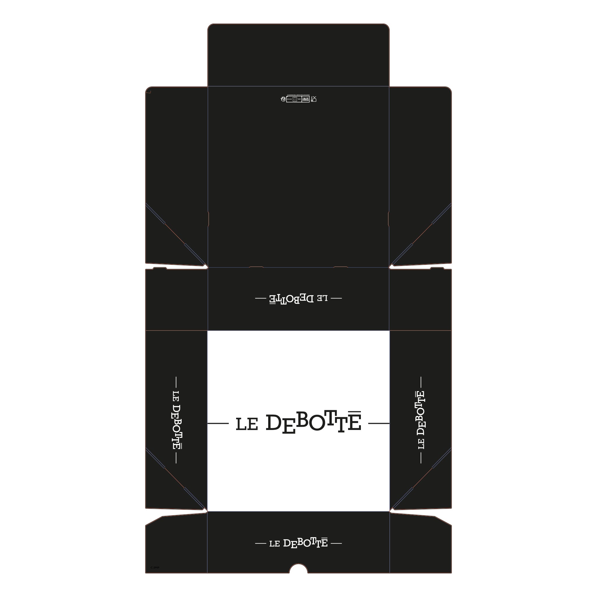 BOITES PATISSIERES 23X8 PERSO LE DEBOTTE