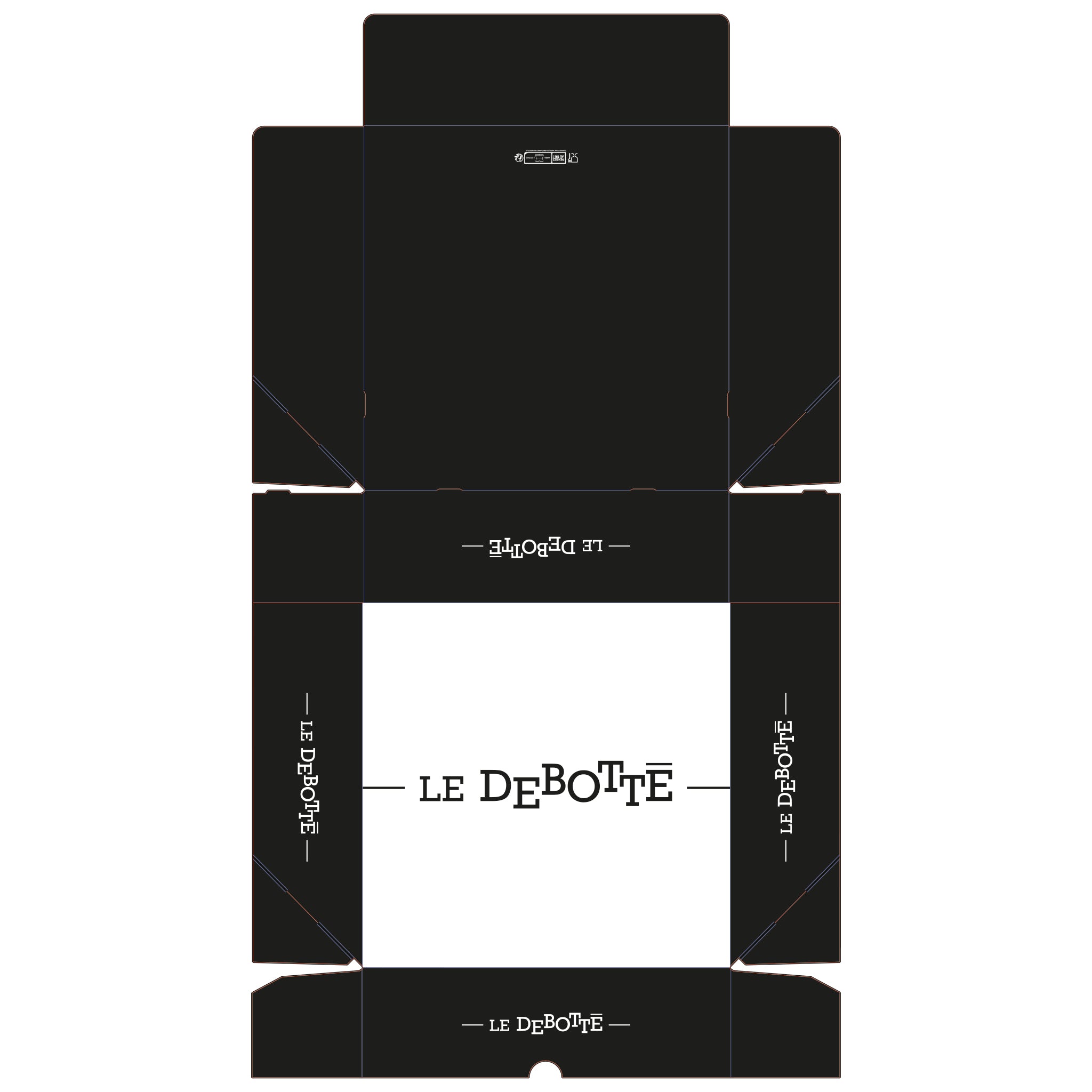 BOITES PATISSIERES 26X8 PERSO LE DEBOTTE