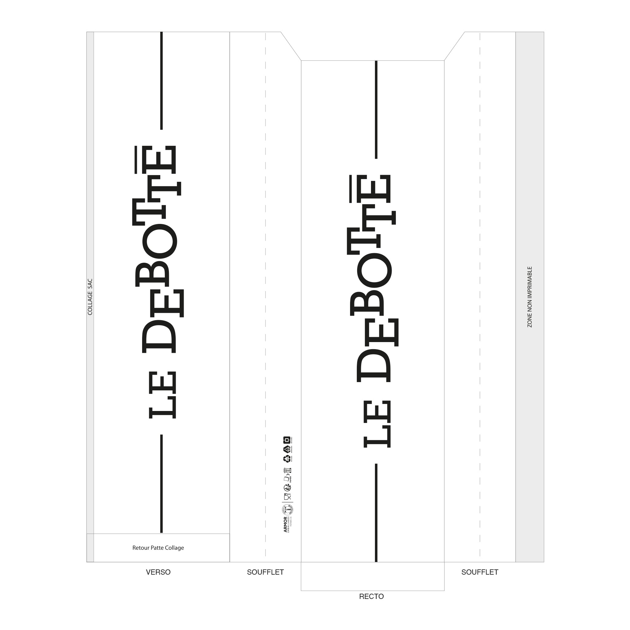SACS BAGUETTE 10+5X35 PERSONNALISES LE DEBOTTE