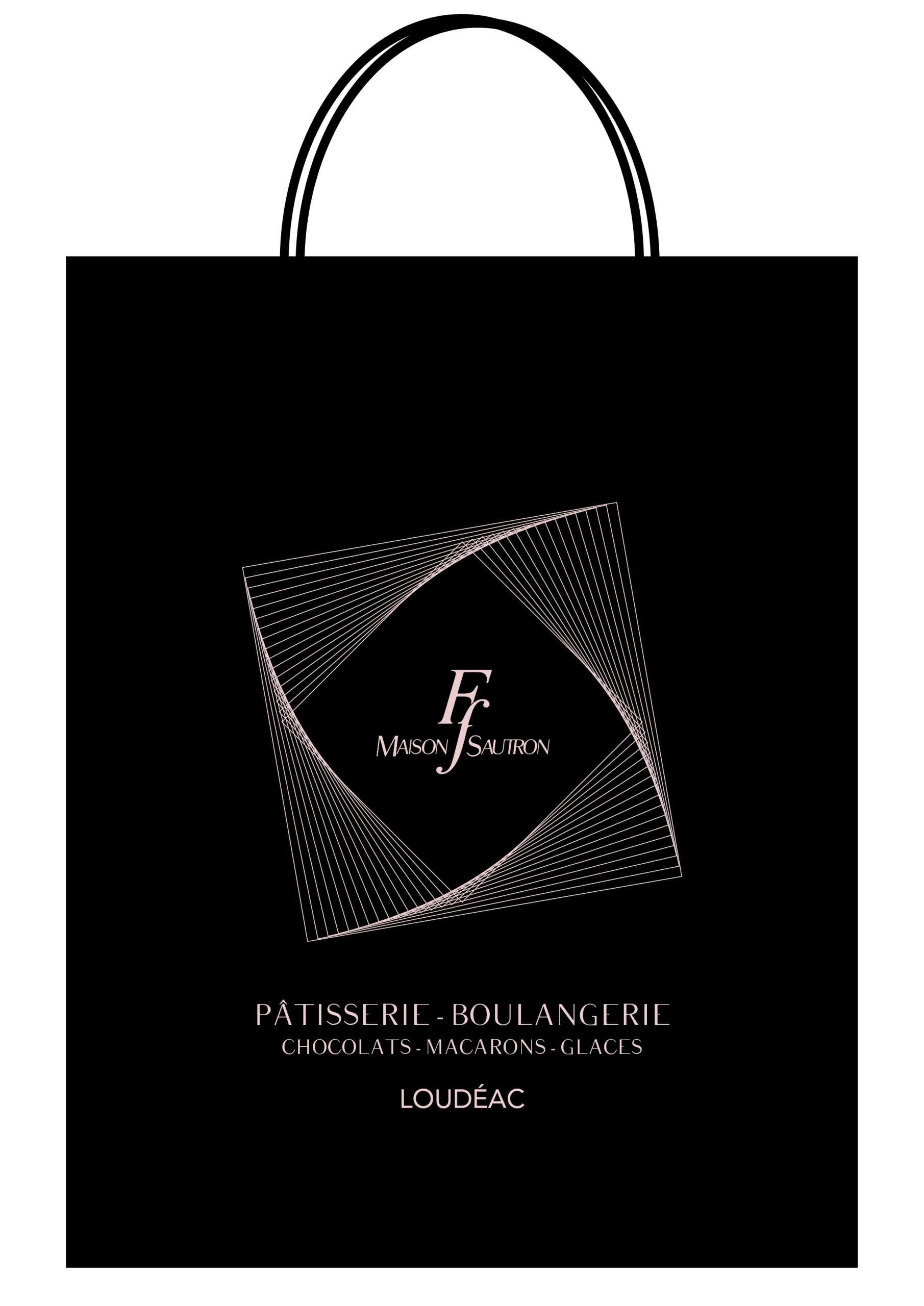 SACS KRAF BL PAPIER COUCHE 18X8X23 PERSO MAISON SAUTRON