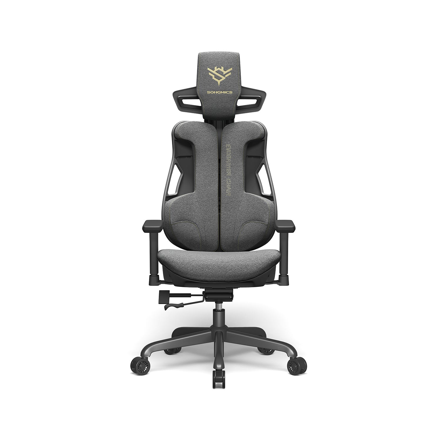 SONGMICS - Chaise Gaming, Fauteuil Gamer, Siege Gaming, Chaise de Bureau, Gaming Chair, Hauteur Réglable, Dossier Inclinable, Capacité 150 kg, Gris