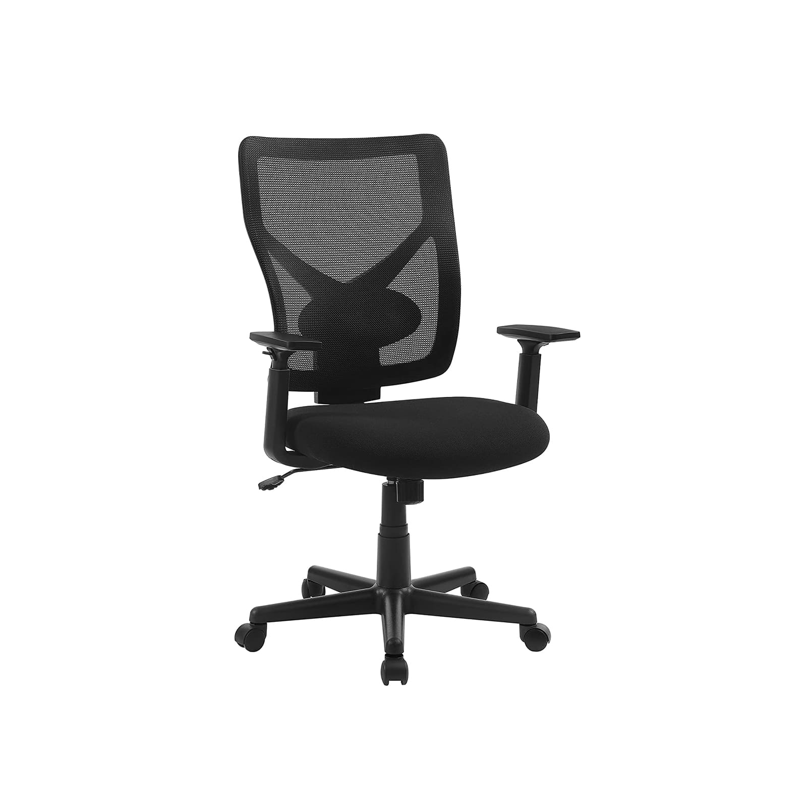 SONGMICS - Fauteuil de Bureau Ergonomique en Maille, Siège Rotatif, Chaise, avec mécanisme basculant, Assise rembourrée, Charge 120 kg