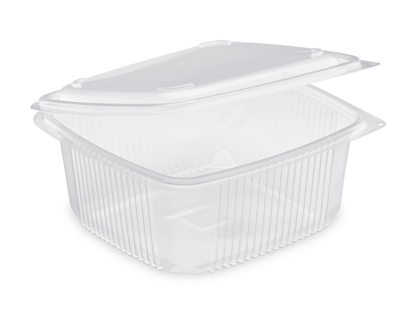 BOITE COUVERCLE CHARNIERE ONDIPACK CHAUD PLASTIQUE TRANSPARENT 1200ML VENDU PAR 300 - OK1200