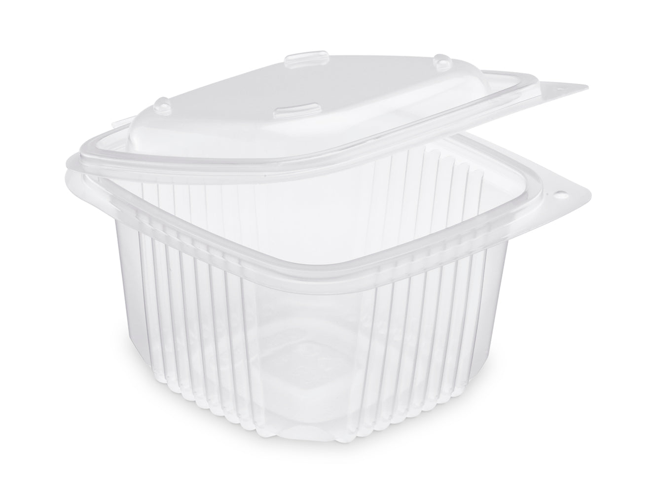 BOITE COUVERCLE CHARNIERE ONDIPACK CHAUD PLASTIQUE TRANSPARENT 375ML VENDU PAR 900 - OK375