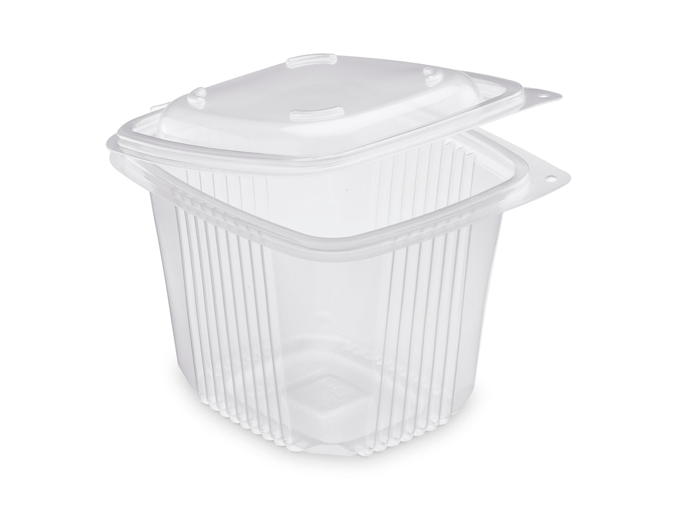 BOITE COUVERCLE CHARNIERE ONDIPACK CHAUD PLASTIQUE TRANSPARENT 750ML VENDU PAR 600 - OK750