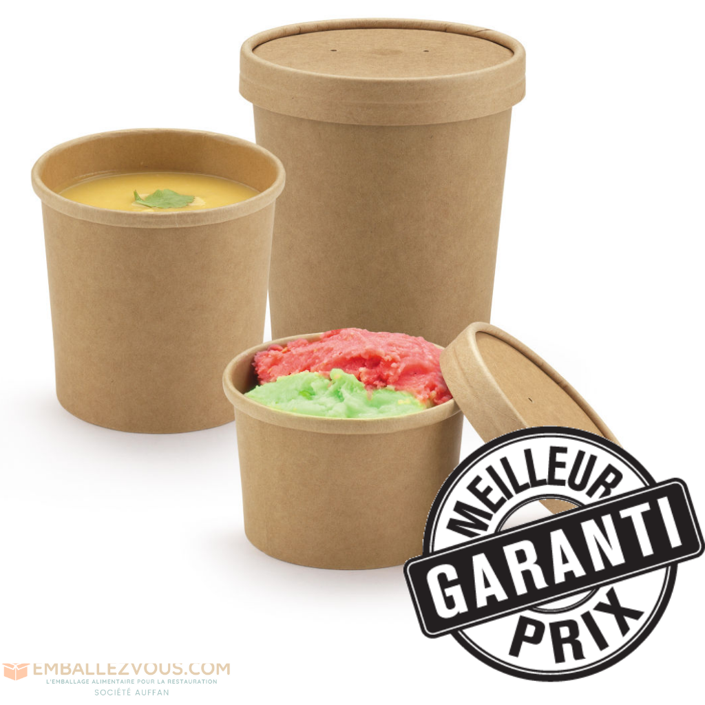 POT A SOUPE BRUN 360ml - vendu par 500 unités