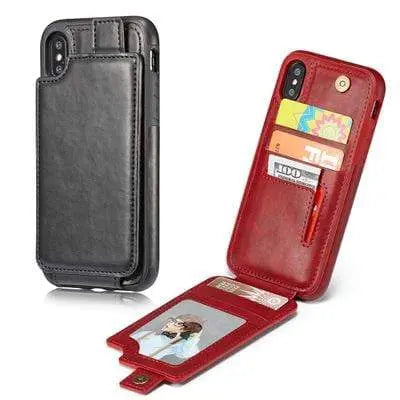 Portefeuille de protection en cuir pour téléphone iPhone X