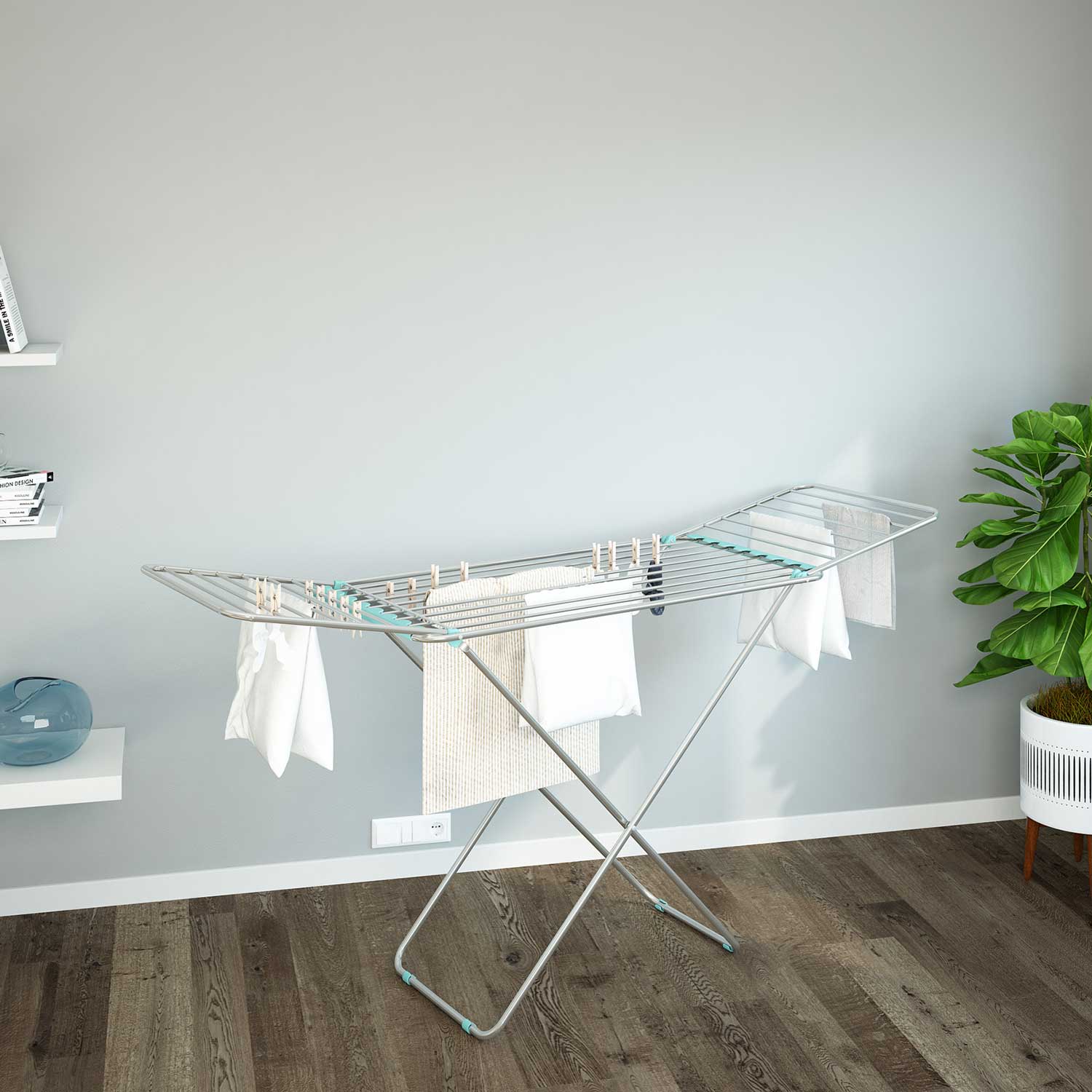 Colombo Emotion - Etendoir a Linge Pliable, Tancarville Linge, 20m d’étendage, Fabriqué en Italie