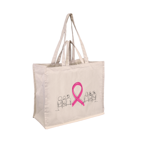 SACS EN COTON "OCTOBRE ROSE" 44 X 20X 40 MM