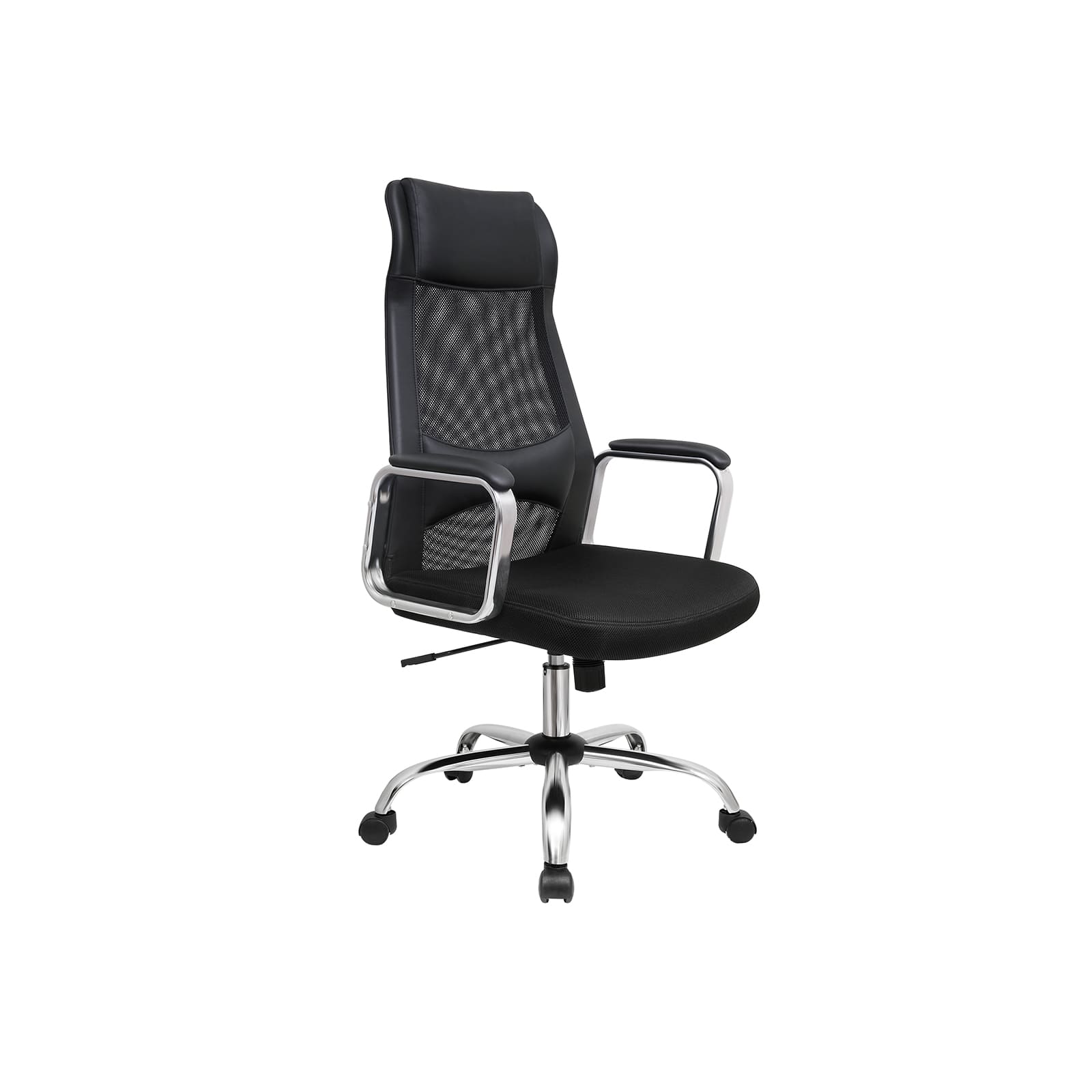SONGMICS - Chaise de bureau, chaise de bureau en maille, chaise d'ordinateur ergonomique, dossier respirant, avec appui-tête et lombaire