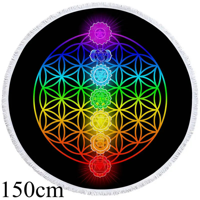 Serviette de Plage Ronde MOKAVA