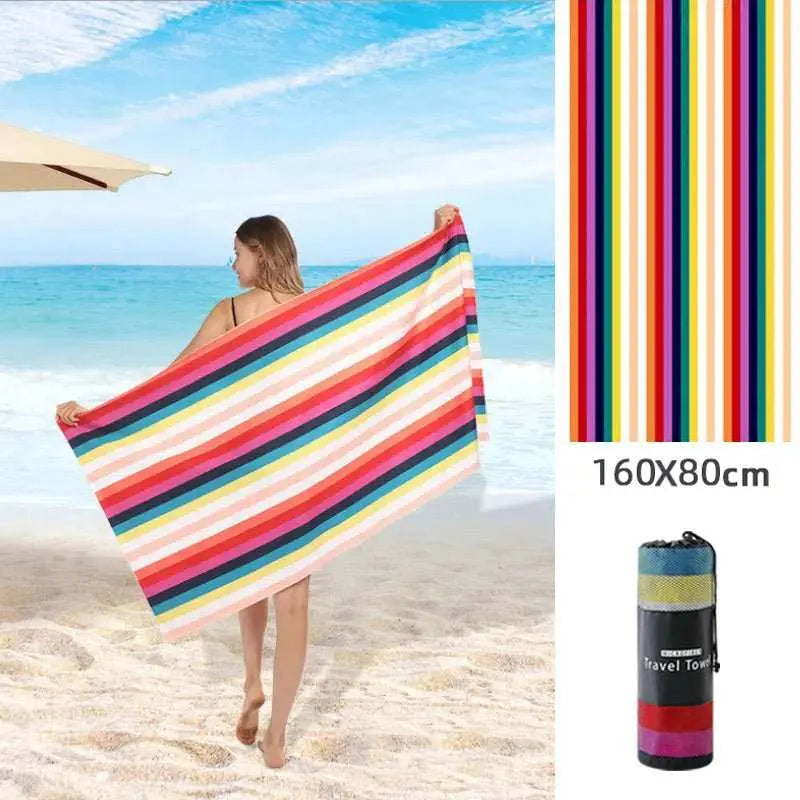 Serviette de plage imprimée en polaire double face FLOPY