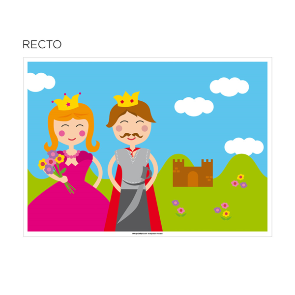 Sets de table coloriage "castillo" 31x43cm - vendu par 1000 (PU 0,08€)