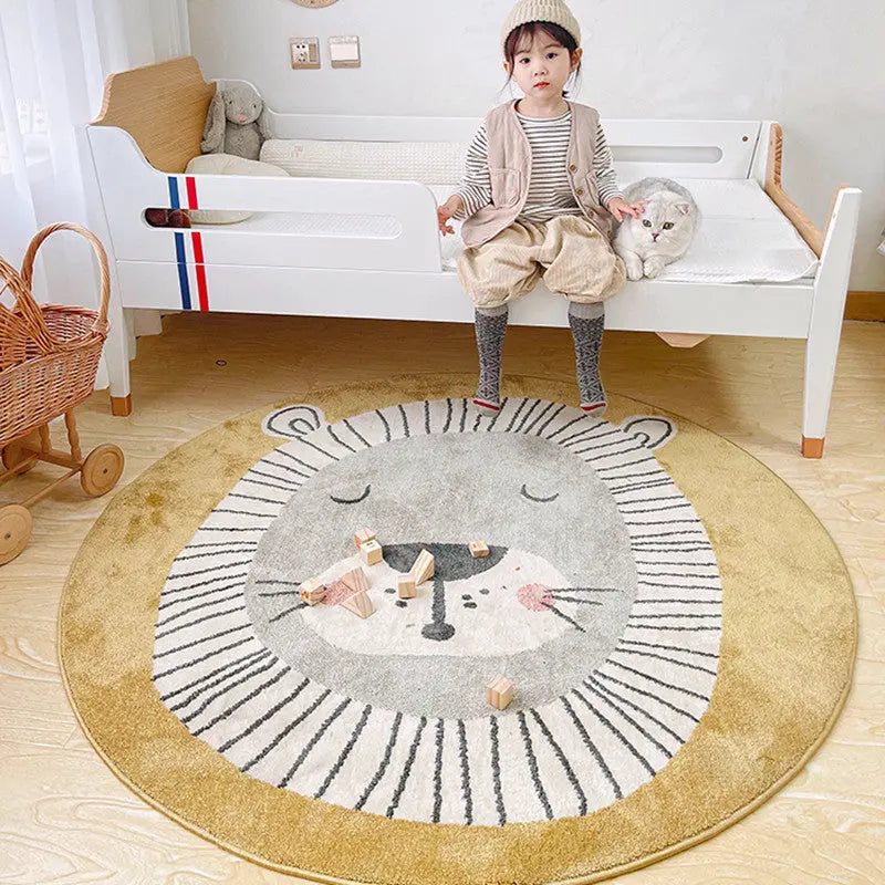 Tapis Rond Enfant Lion ROLIO