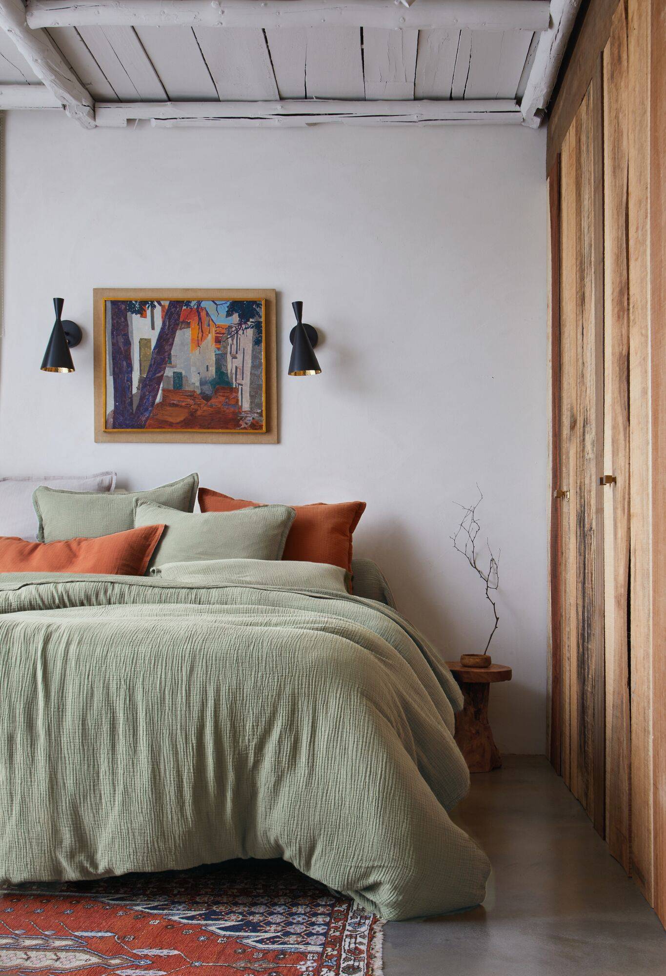 Taie gaze de coton Cosy BLANC DES VOSGES - Toundra - Taie d'oreiller 65 x 65 cm