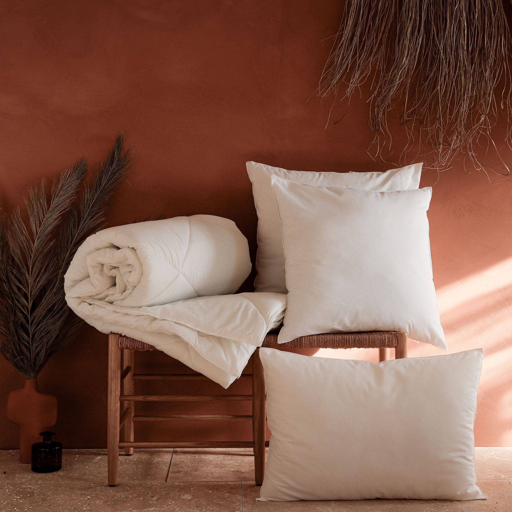 Oreiller moelleux coton bio, EDONA - 50 x 70 cm