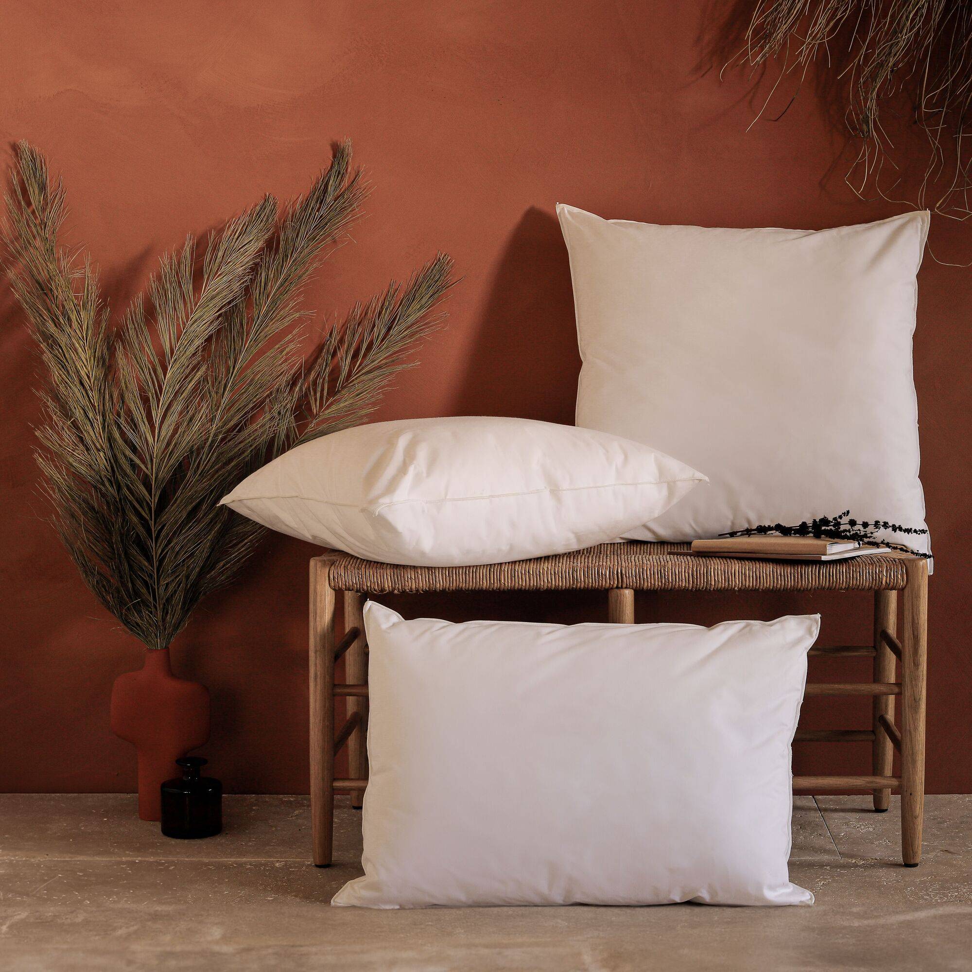 Oreiller moelleux sensation duvet, EDONA - 60 x 60 cm